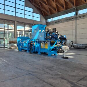 Pressa Manni PMC-WA100 di proprietà LCR Srl Partinico presso Ecomondo 2026
